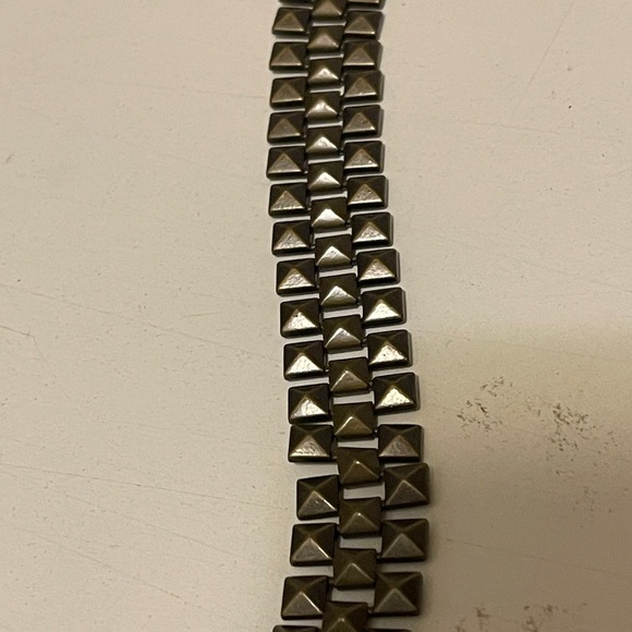 Fossil Womens Hip Belt L Brown Leather Metal Linked Studded
Chain Boho Skinny - Picture 7 of 13